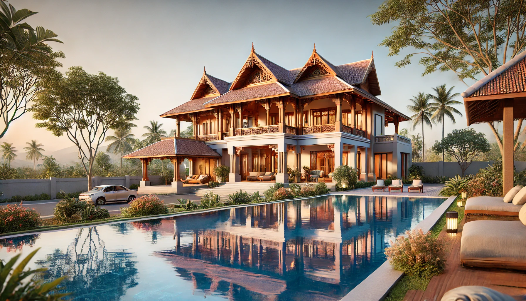 Fusion Of Traditional And Modern Architecture In Trichy - Buildtech Architects - The Best Residential Architects In Trichy Fusion Of Traditional And Modern Architecture In Trichy - Buildtech Architects - The Best Residential Architects In Trichy