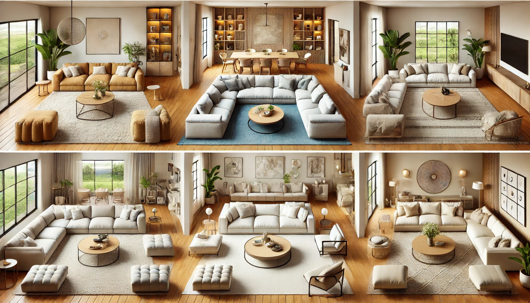 Three Different Furniture Arrangement Options Three Different Furniture Arrangement Options